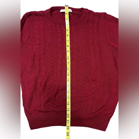 Vintage “It's Pure Gould” Brand Women’s Red knit Sweater USA - Picture 4 of 4